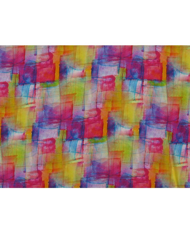 Faded Glass Rhythms Viscose Print