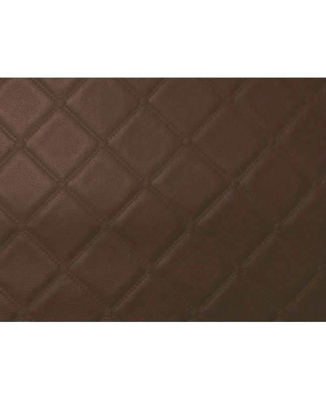 Fire Retardant Trellis Leatherette Faux Leather, Brown