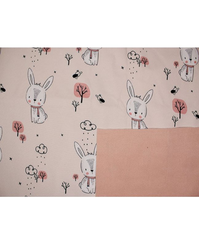 Fleece Backed Showerproof Soft Shell, Bunny Garden