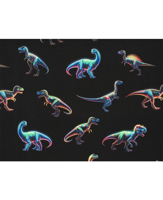 Fleeced Backed Showerproof Soft Shell, Dinosaur Glow