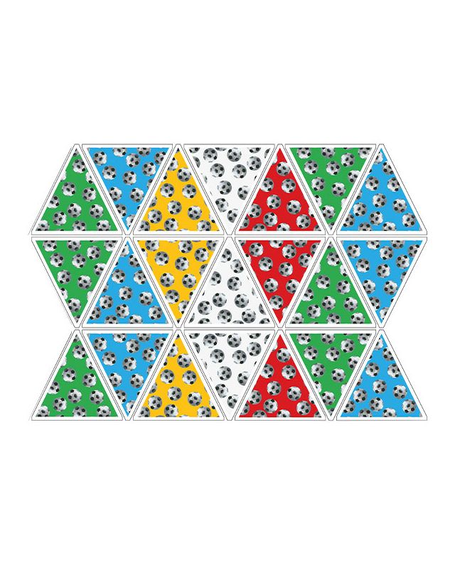 Footbal Party Cotton Bunting Panel