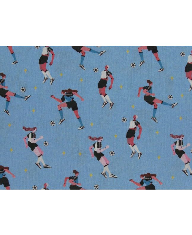 Football Stars Cotton Print