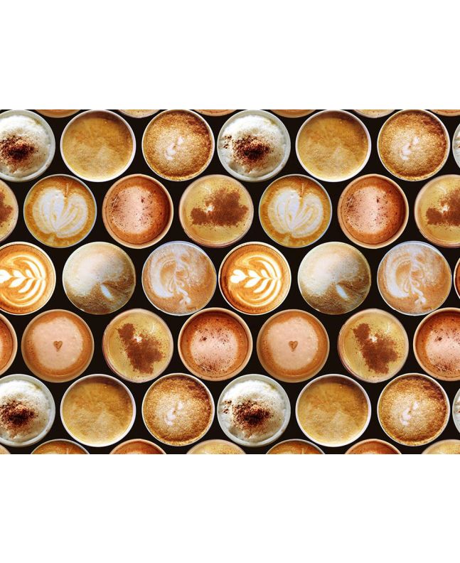 Frothy Coffee Cotton Print