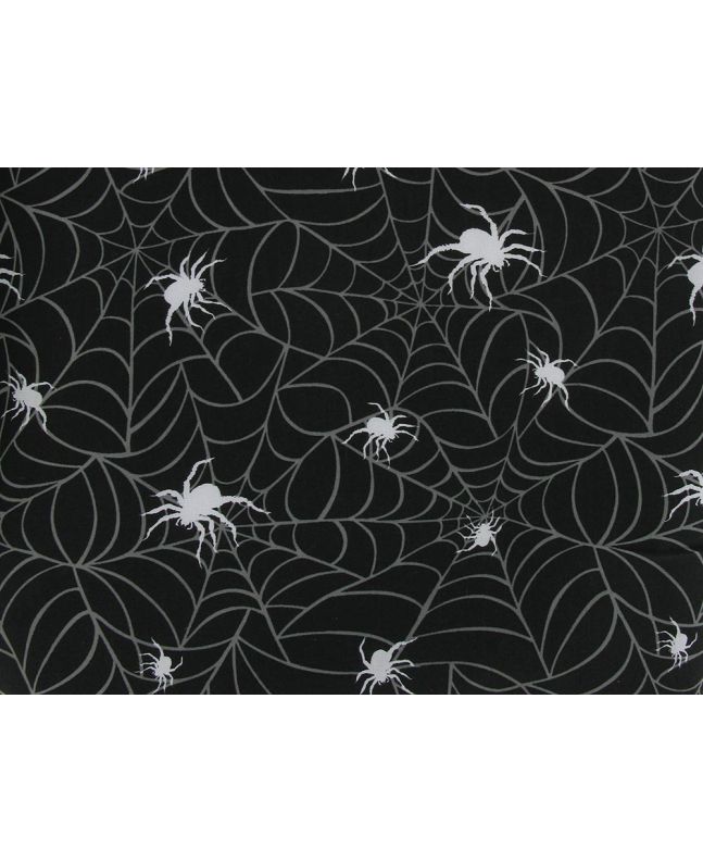Funnel Web Polycotton Print, Black