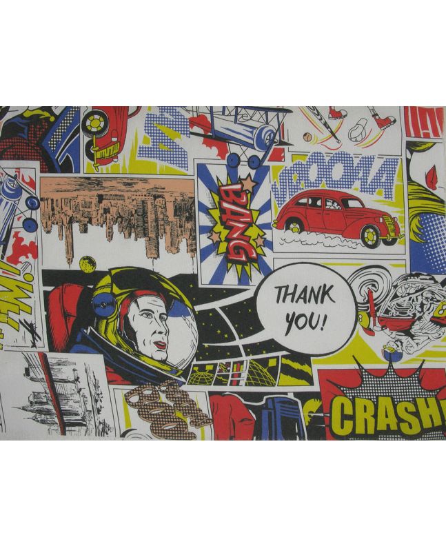 Future Comic Panels Cotton Rich Panama Canvas