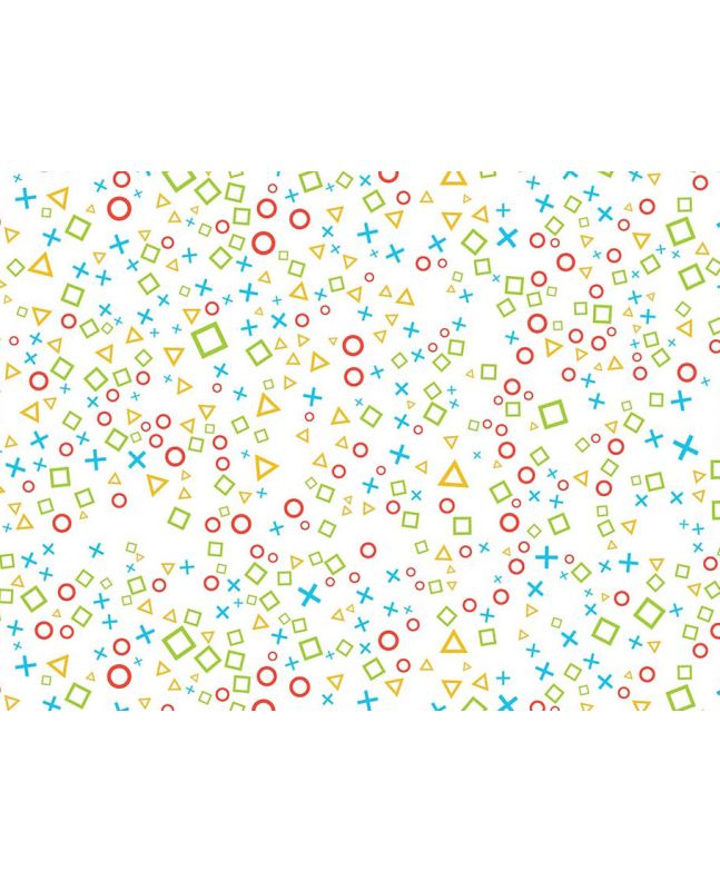 Gamer Series Cotton Print, Button Blender, White