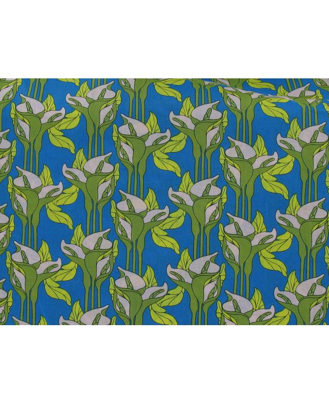 Garden Breeze Cotton Lawn Print, Royal