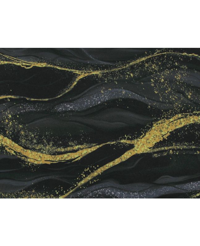Glitter Waves Soft Stretch Polyester, Emerald