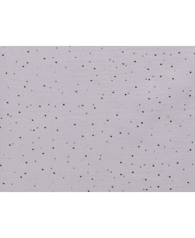 Gold Speck Foiled Double Gauze, Silver