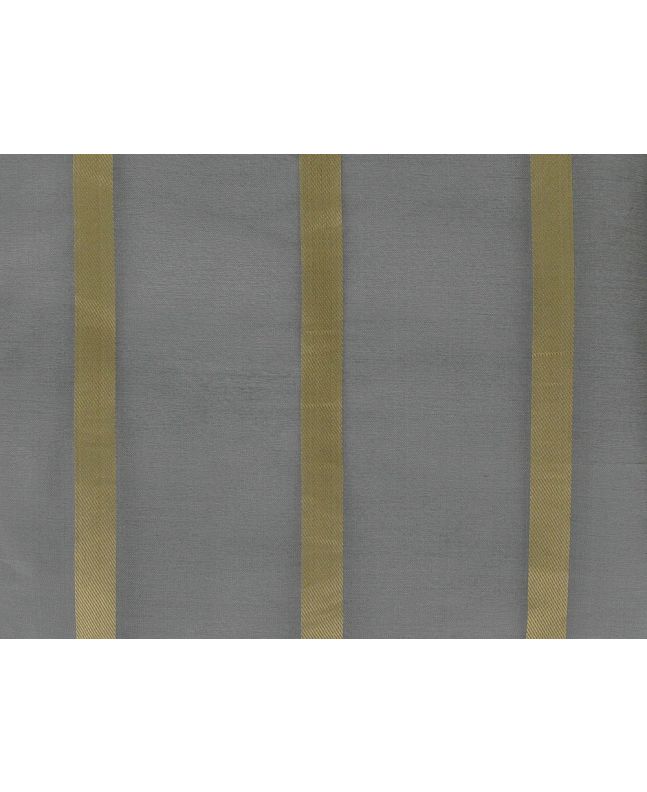 Gold Stripes Silk Organza, Silver