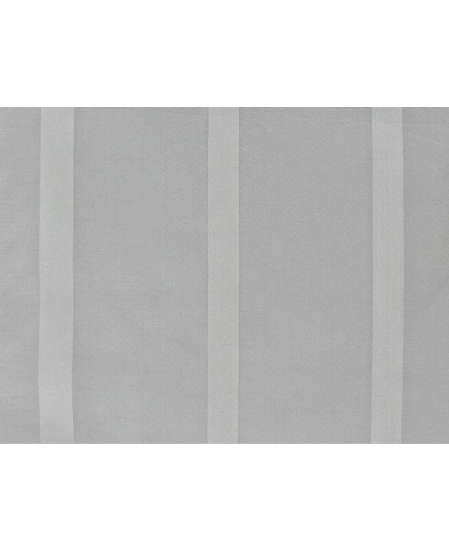 Gold Stripes Silk Organza, White