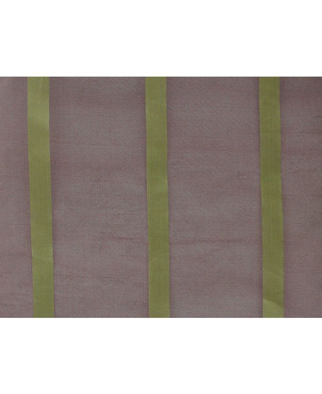 Gold Stripes Silk Organza, Wine