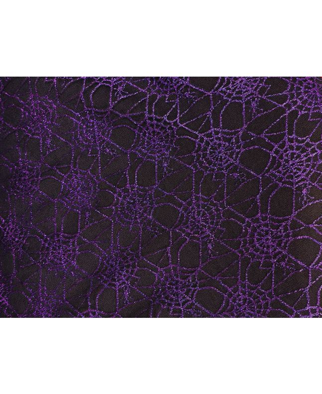 Halloween Spiderweb Metallic Net, Purple