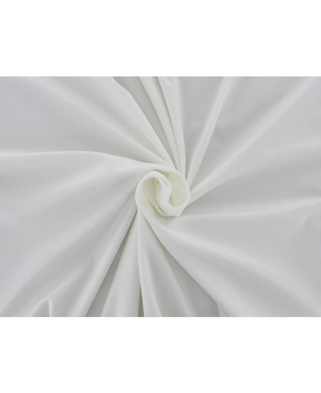 Hampshire Polyester Velvet, White
