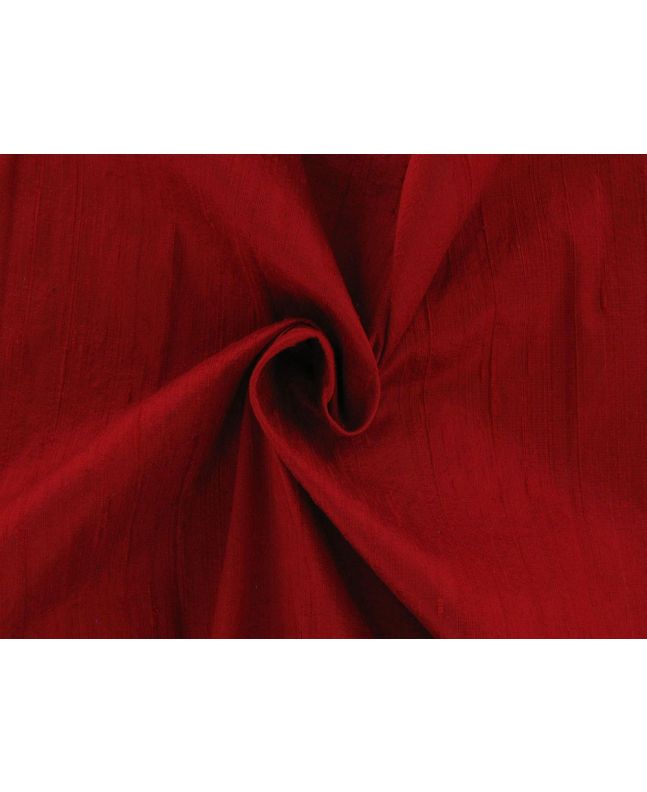 Hana Slubby Silk Dupion, Red