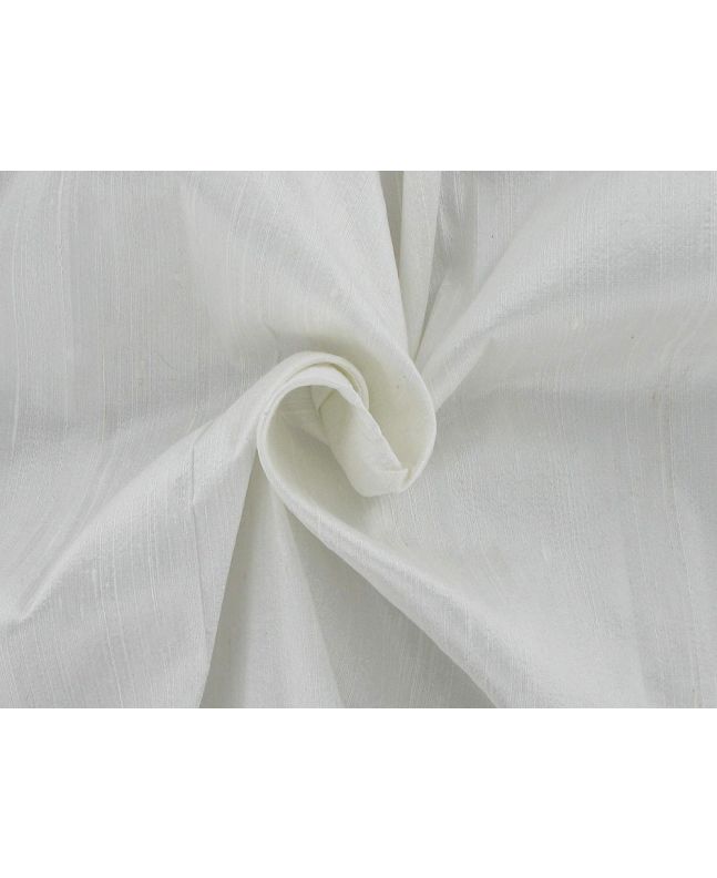 Hana Slubby Silk Dupion, White