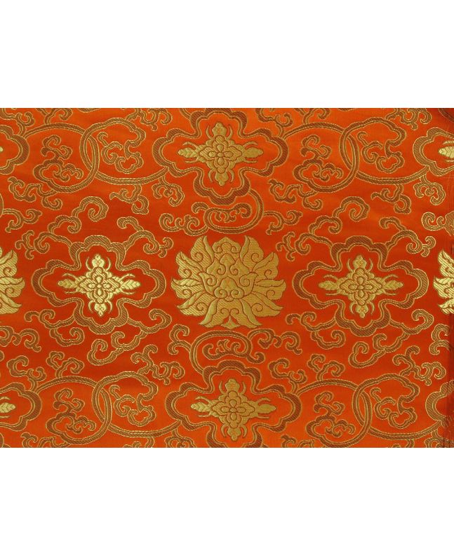 Haujin Chinese Brocade, Royal Motif, Orange