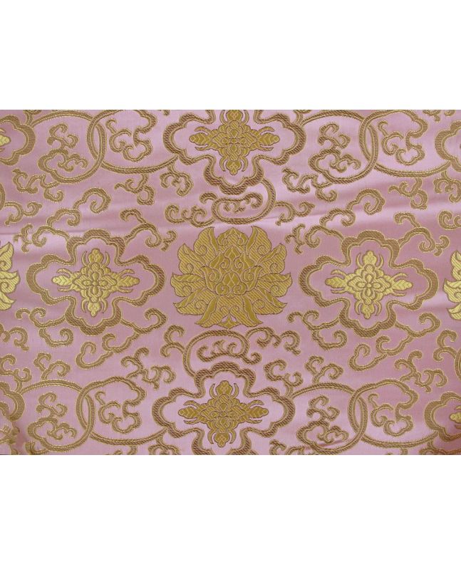 Haujin Chinese Brocade, Royal Motif, Pink