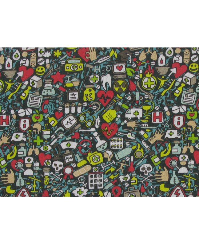 Hazards Doodle Cotton Print