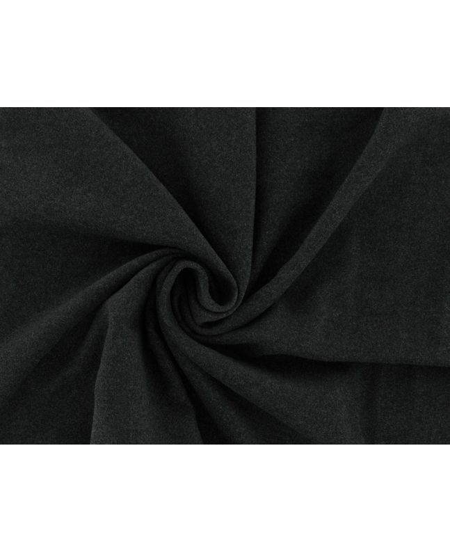 Designer Deadstock Heavy Cotton Moleskin, Grey Melange