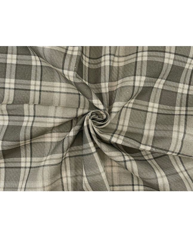 Highland Check Cotton Rich Panama, Dove