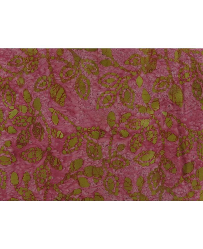 Indian Batik Cotton, Autumn Garden, Mauve