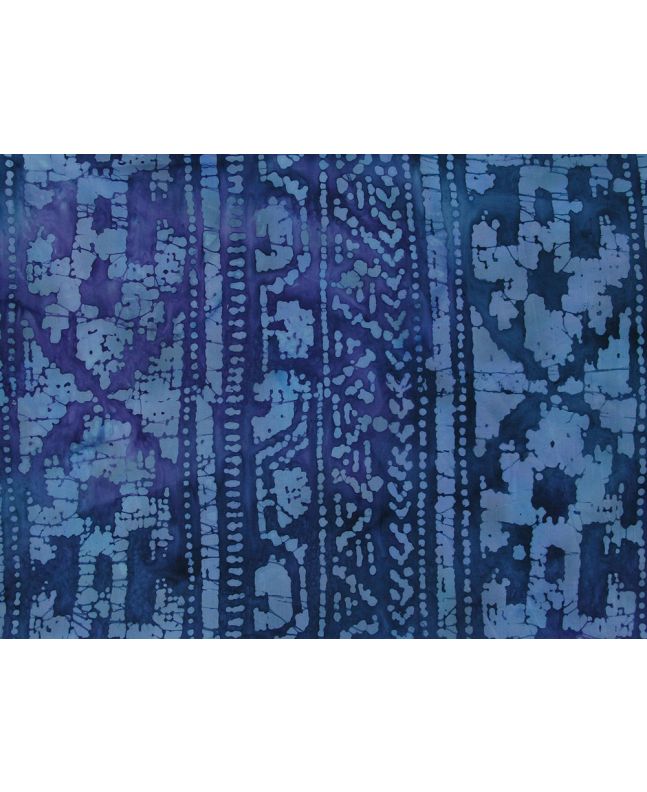 Indian Batik Cotton, Twilight Relic, Indigo