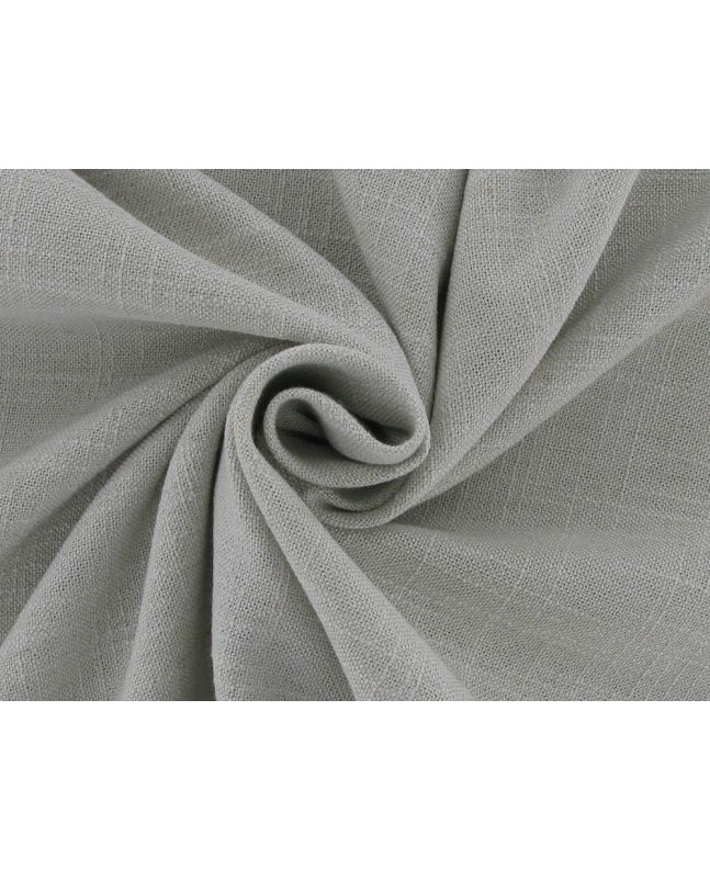Indus Chalk Linen Blend Curtain Fabric, Fog