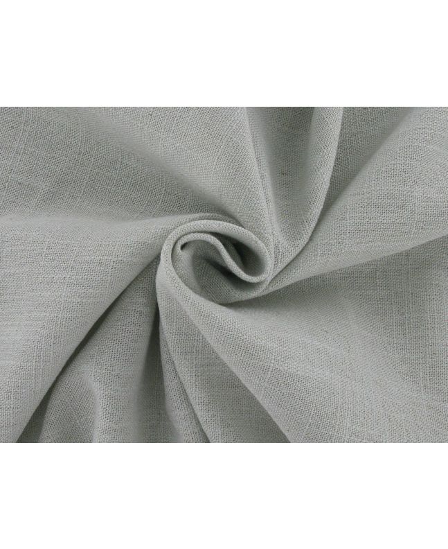 Indus Chalk Linen Blend Curtain Fabric, Ice