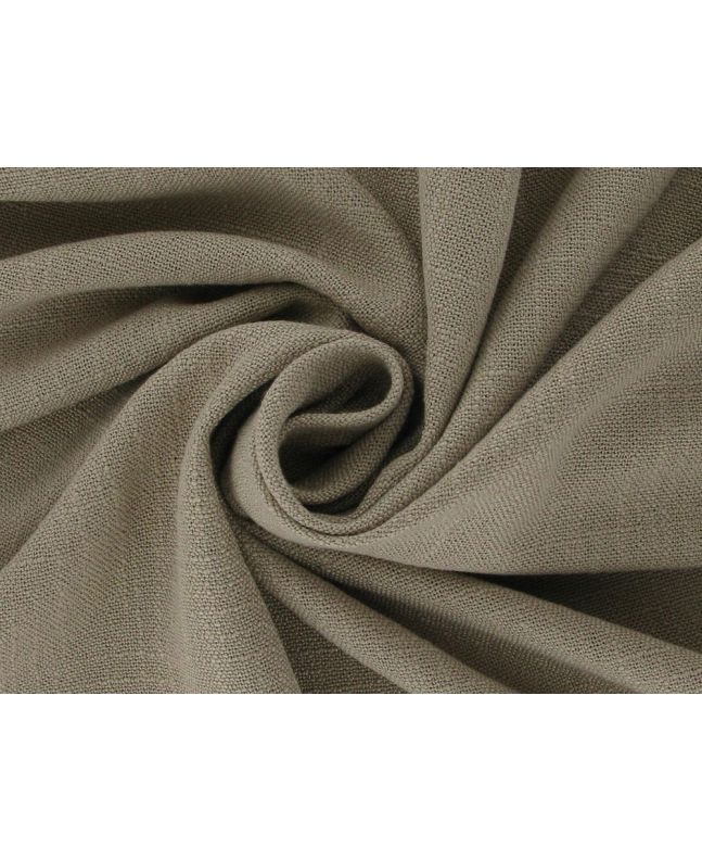 Indus Chalk Linen Blend Curtain Fabric, Sesame
