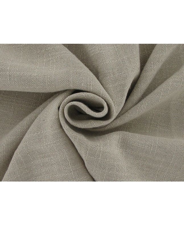 Indus Chalk Linen Blend Curtain Fabric, Whisper