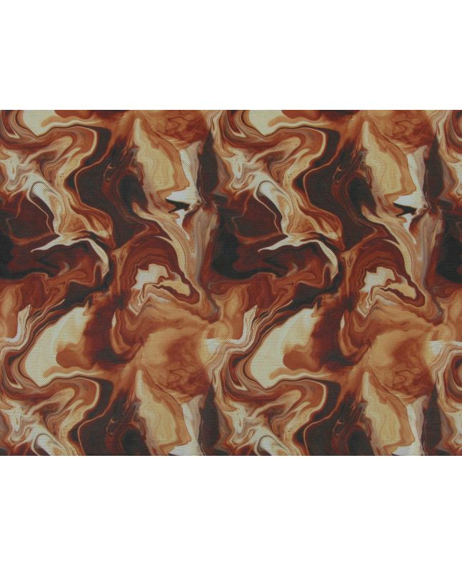 Iridescent Swirls Printed Power Mesh, Brown