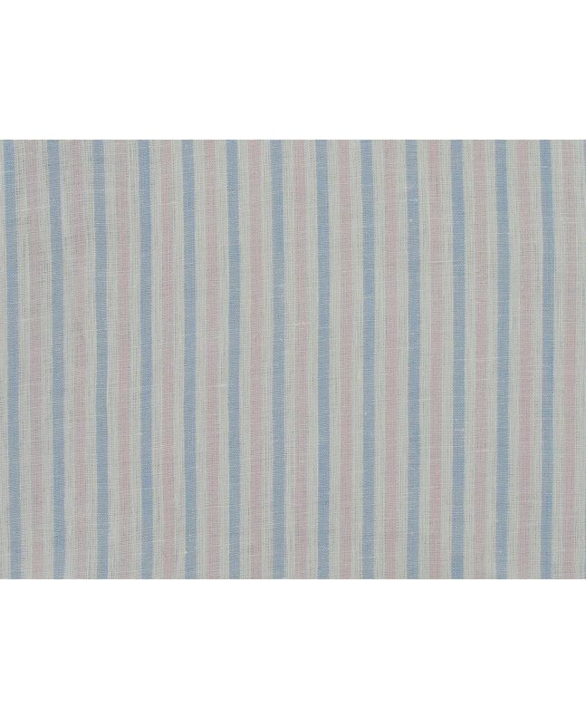 Katesbridge Mixed Candy Stripe Irish Linen, Sky Pink