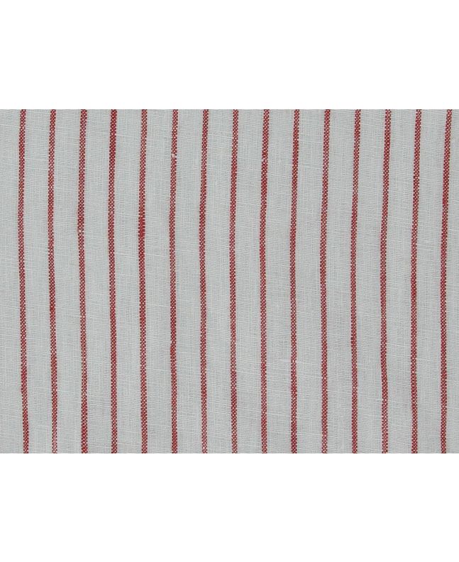 Keady Stripe Irish Linen, Red