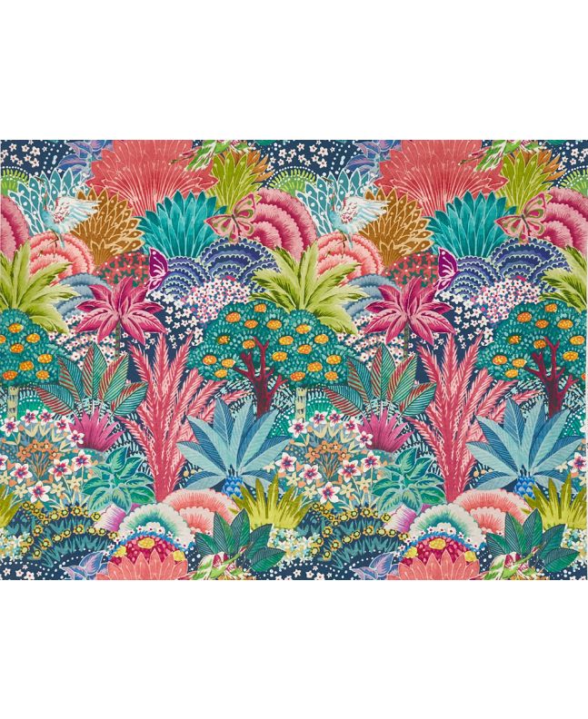 Kolkata Cotton Curtain Fabric, Tropical