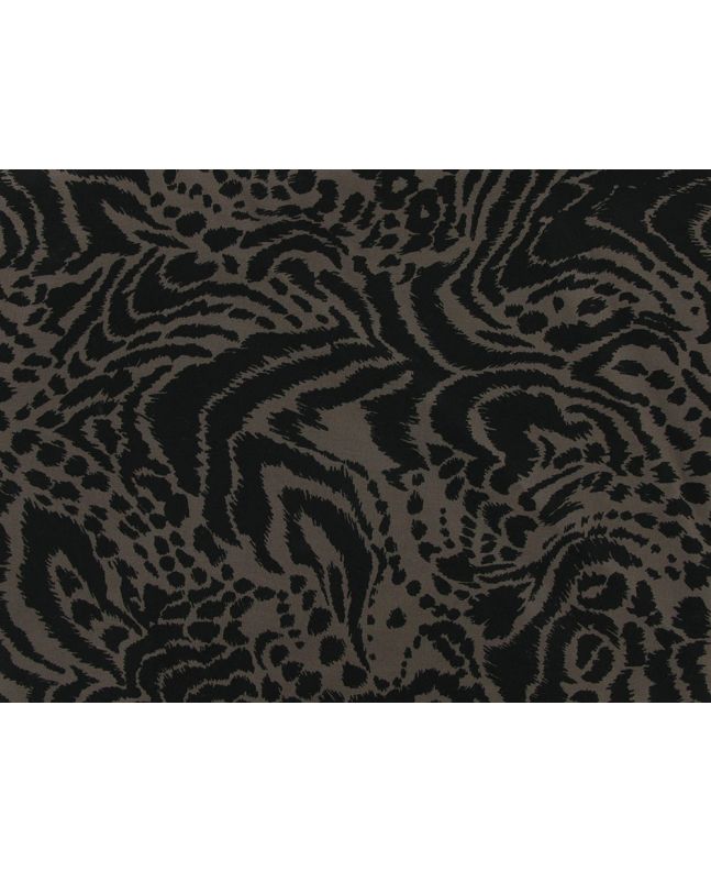 Leopard Pattern Cotton Print, Mocha