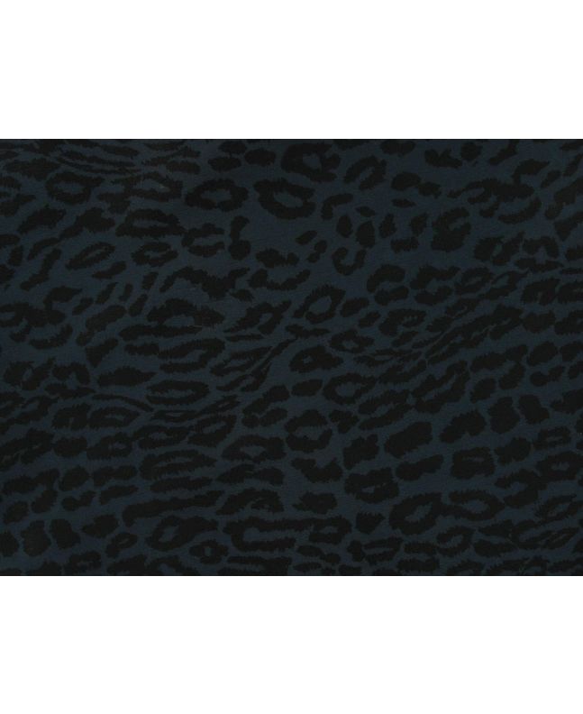 Leopard Print Lining, Cobalt