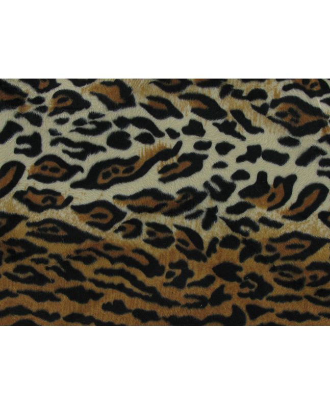 Leopard Print Velboa, Brown