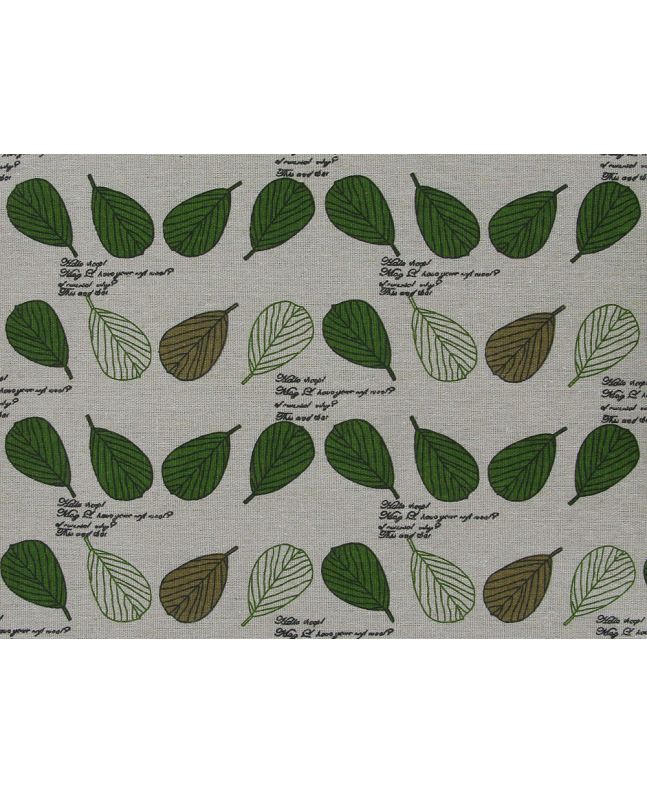 Lightweight Linen Look Canvas, Autumn Leaves