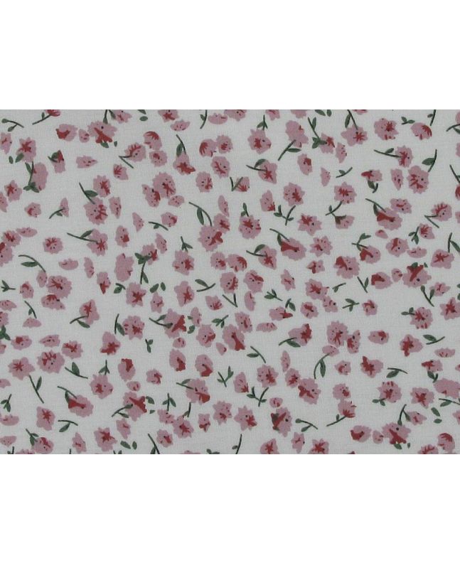 Lily Dance Viscose Print, White