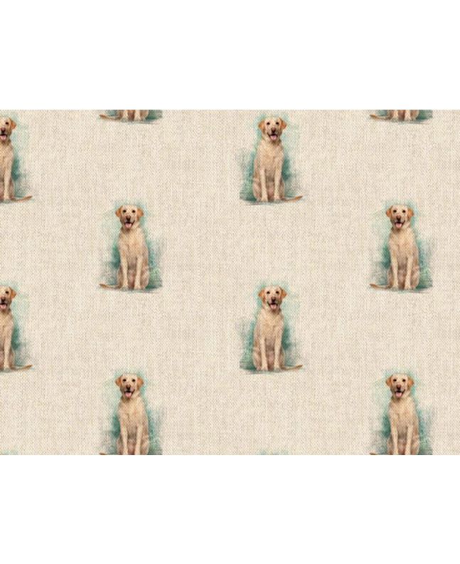 Linen Look Printed Panama, Labrador