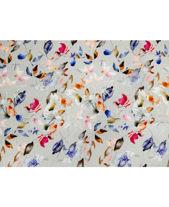 Linnie Garden Washed Linen Print, Dove