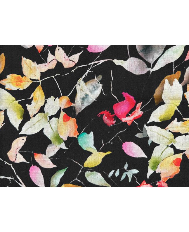 Maison Fleur Printed Linen Blend, Nightshade