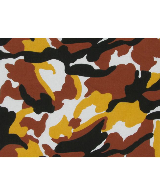 Maxi Camoflauge Polycotton Print, Sahara