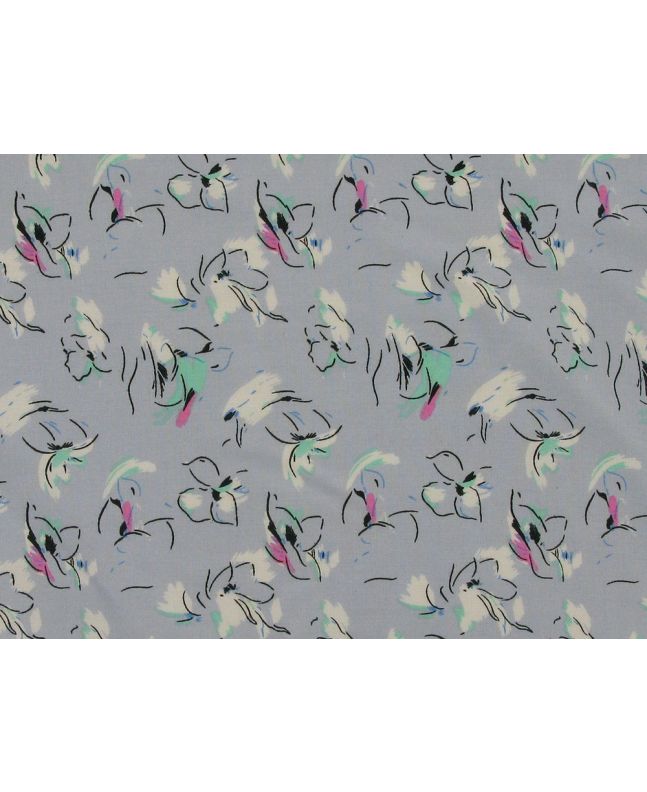 Meadow Doodle Viscose Print, Lilac