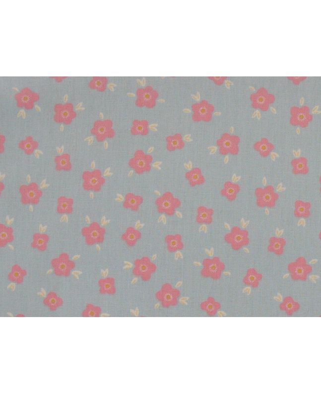 Mellow Daisy Cotton Poplin Print, Sky