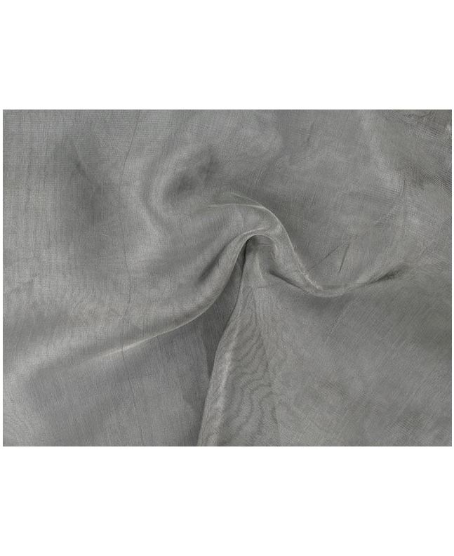 Metallic Look Silk Organza, Silver
