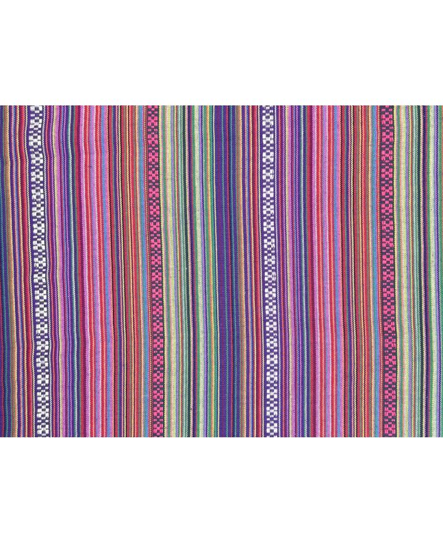 Mexi Polycotton Woven Stripe, Campeche