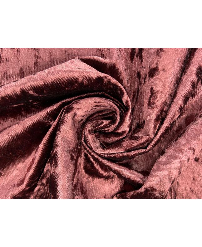 Milano Glitz Heavy Crushed Velvet, Mulberry