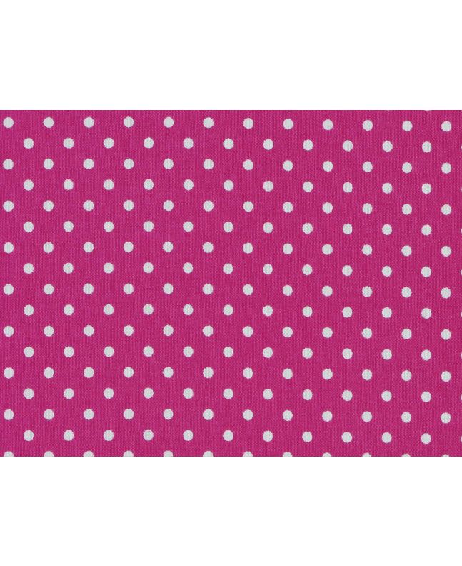 Mini Dots Cotton Poplin Print, Cerise